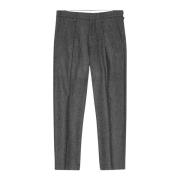 Melange Wollen Blend Jurkbroek Nn07 , Gray , Heren