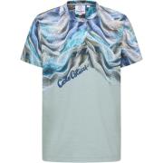 Gebreid T-shirt - Futuristische elegantie Carlo Colucci , Blue , Heren