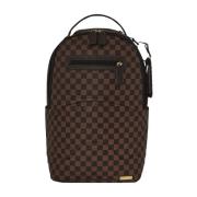 Geëmbosseerde Check Unisex Rugzak Sprayground , Brown , Unisex