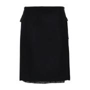 Stoffen Rok N21 , Black , Dames