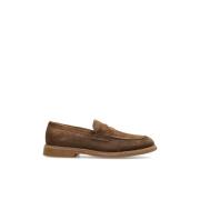 Suède schoenen type loafers Eleventy , Brown , Heren