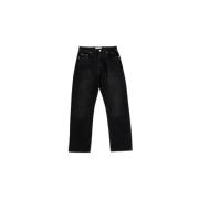 Zwarte Riso jeans, recht model, 5 zakken Studio Nicholson , Black , He...