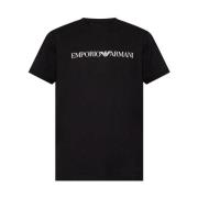 Logo-bedrukt T-shirt Emporio Armani , Black , Heren