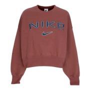 Oversized Crewneck Sweatshirt Rood/Violet/Marineblauw Nike , Brown , D...