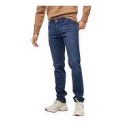 Slim Stretch Denim Cross Hedge Jeans Meyer , Blue , Heren