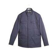 Ademend Field Jacket met Polyester Voering Geox , Blue , Heren