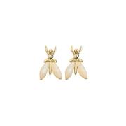 Precious Fly Mini Oorbellen Patrizia Pepe , Beige , Dames