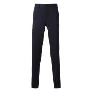 Luxe Blauwe Wol Maatwerk Broek Comme des Garçons , Black , Heren