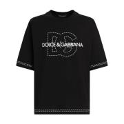 Zwarte T-shirts en Polos Dolce & Gabbana , Black , Heren