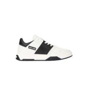 Tweekleurige logo sneakers met veters Roberto Cavalli , White , Heren