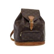 Pre-owned Canvas backpacks Louis Vuitton Vintage , Brown , Dames