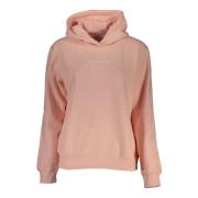 Roze hoodie met borduursel en logo Calvin Klein , Pink , Dames