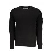 Zwarte katoenen logo shirt met lange mouwen Calvin Klein , Black , Her...