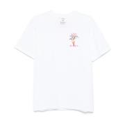 Wit Logo Print Crew Neck T-shirt Casablanca , White , Heren