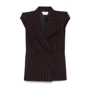 Elegante buitenkleding in zwart en bordeaux Alexander McQueen , Red , ...