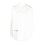 Witte Overhemd met Scallop-Zoom MM6 Maison Margiela , White , Dames