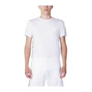 Katoenen Crew Neck T-Shirt Moschino , White , Heren