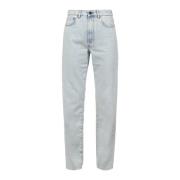 Hoge Taille Rechte Pijp Gebleekte Jeans Liviana Conti , Blue , Dames