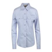 Filom Shirt Semicouture , Blue , Dames