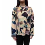 Bloemen Rose Oversized Katoenen Sweatshirt Paul Smith , Multicolor , D...