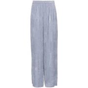 Wijde Pijp Fluwelen Broek Grigio Forte Forte , Blue , Dames