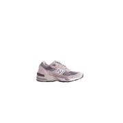 Grijze Logo Sneakers Mesh Suède Rubber New Balance , Gray , Dames