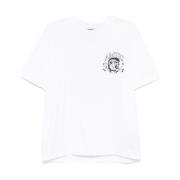 Leeuw Omlijning Katoenen T-shirt Wit Amiri , White , Heren