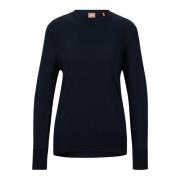 Round-neck Knitwear Hugo Boss , Blue , Heren