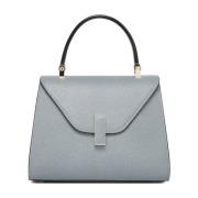 Smokey Blue Mini Tote Tas Valextra , Blue , Dames