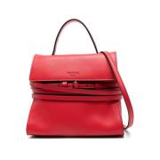 Rode Handtas Aw24 Stijlvolle Damestassen Moschino , Red , Dames