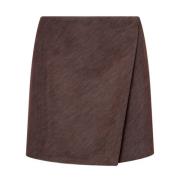 Bruine Elastische Rok Aw24 Philosophy di Lorenzo Serafini , Brown , Da...