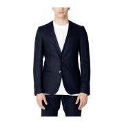 Zomer Linnen Blend Heren Blazer Antony Morato , Blue , Heren