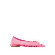 Ruches ballerina's in roze mesh Simone Rocha , Pink , Dames