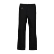 Chino broek met rechte pasvorm van katoen Moncler , Black , Heren