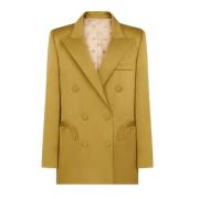 Olijfgroene Novalis Blazer Blazé Milano , Yellow , Dames