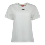 Wit T-shirt Lente-Zomer 2025 Vrouwen Diesel , White , Dames