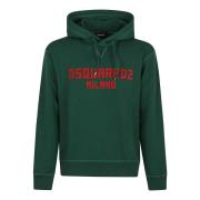 Groene Sweatshirt Upgrade Garderobe Moderne Man Dsquared2 , Green , He...