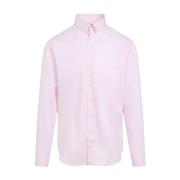 Luxe Roze Paarse Shirt Ss25 Giorgio Armani , Pink , Heren