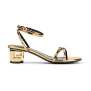 Metallic Sandalen voor Vrouwen Givenchy , Yellow , Dames