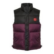 Paarse mouwloze gewatteerde jas Hugo Boss , Purple , Heren