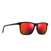 Gepolariseerde zonnebril One Way gespiegeld Maui Jim , Black , Unisex