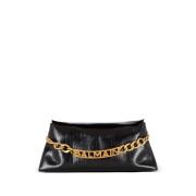 Stijlvolle dames schoudertas in zwart Balmain , Black , Dames