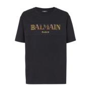 Multicolor T-shirt & Polo Collectie Aw24 Balmain , Black , Heren