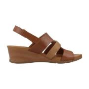 Stijlvolle Wedges voor Vrouwen Geox , Brown , Dames