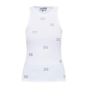 Witte T-shirts & Polo's voor vrouwen Ganni , White , Dames