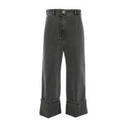 Grijze Denim Wijde Pijp Jeans Patou , Gray , Dames