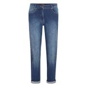 Slim-Fit Jeans met Metalen Details Doris S , Blue , Dames