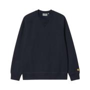 Chase Sweatshirt - Hoge kwaliteit en stijlvol Carhartt Wip , Blue , He...