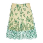 Mint Kant Shorts met Bloemenborduursel Christopher Esber , Green , Dam...