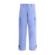 Verstelbare Cargo Broek met Meerdere Zakken Marni , Blue , Heren